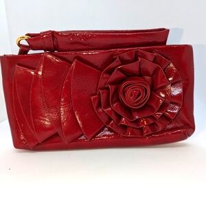 Big Buddha Santa Barbara Red Clutch